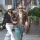 Gigi Hadid – In a brown leather jacket and carrying a MIU MIU black bag in New York
