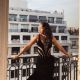 Kelly Rowland – Photoshoot candids on the balcony in her hotel in Paris