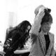 L'Wren Scott and Mick Jagger at photoshoot for WWD, in her studio in London, photographed by Tim Jenkins - November 2012