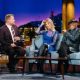James Corden, January Jones and Samuel L Jackson on ‘The Late Late Show with James Corden’ in LA