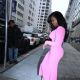 Kenya Moore – In pink tight dress leaving FOX on the East side in New York