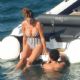 Francesca Sofia Novello – In a swimsuit on a yacht in Italy