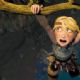 After falling off of Toothless mid-flight, Astrid (AMERICA FERRERA) clings to a branch and hangs on for dear life--in DreamWorks Animation's 'How to Train Your Dragon,' releasing March 26, 2010. How To Train Your Dragon ™ & © 2010 DreamWorks A