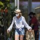 Robin Wright in Denim Shorts – Out in Pacific Palisades