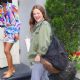 Drew Barrymore – In sweats arriving at her show in New York